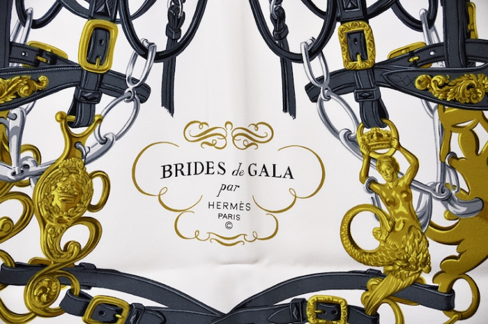 Classic Hermes Brides de Gala Silk Scarf.
