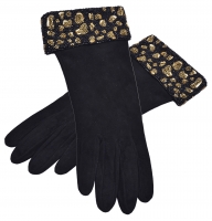 Rare and Gorgeous Valentino Suede and Beaded Gloves