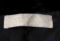 Gorgeous Valentino Microfiber Jacket with Mink Collar and Leather Closures