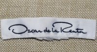 Magnificent Oscar De La Renta Runway Linen Coat
